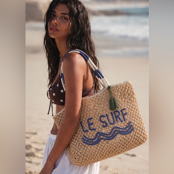 With Love Franki Handbags - Hershey Le Surf Macrame Tote